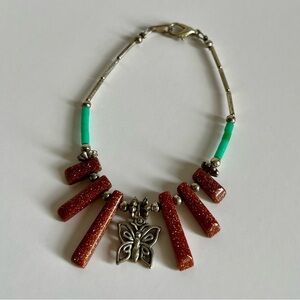 native american-made butterfly bracelet